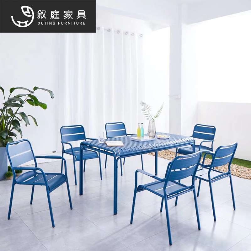 铁艺桌椅组合户外整装成人金属庭院休闲椅奶茶店咖啡酒吧景区家具