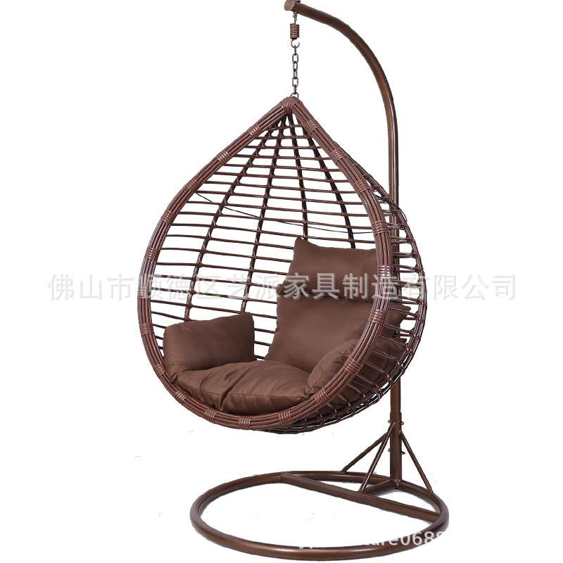 工厂自销自产藤艺家具户外休闲北欧风家具出口秋千吊篮摇椅家具
