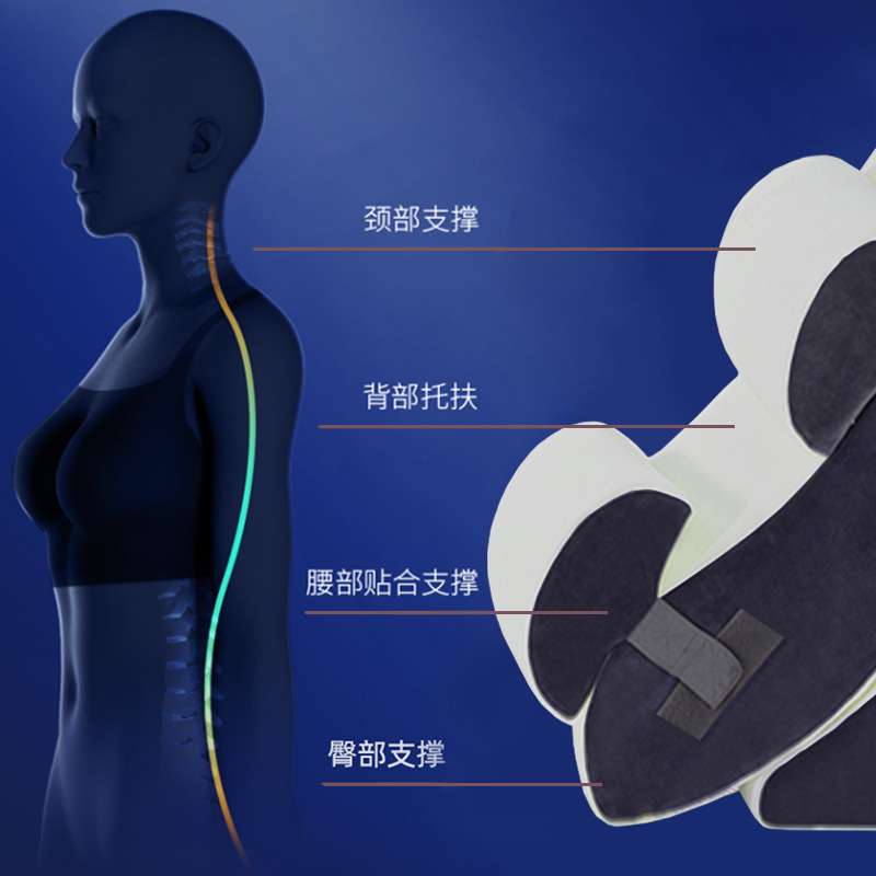楔形枕头床靠背垫记忆棉泡沫腰部背部疼痛缓解可调节防打鼾胃反流