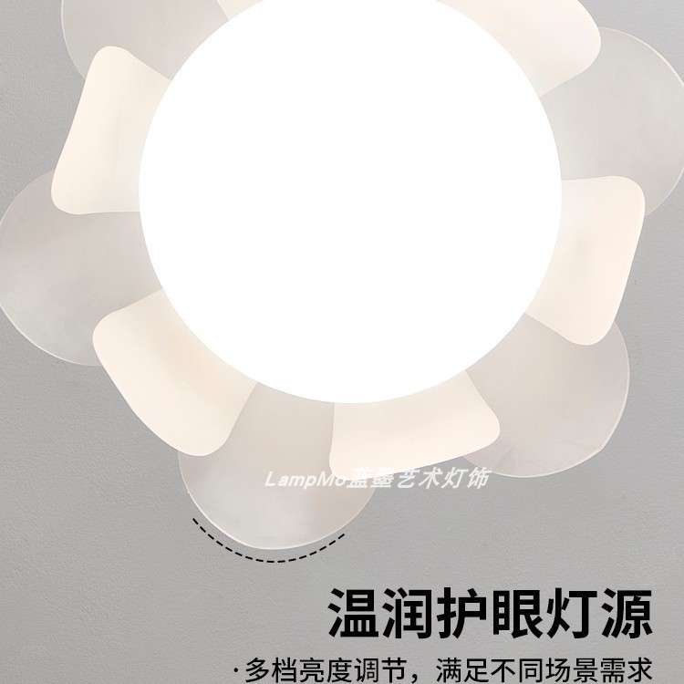 花瓣宋氏美学餐厅吊灯中古风创意设计师款餐桌岛台饭厅感灯具图片