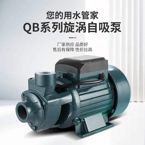 QB60漩涡式泵自来水管道离心加压泵110/220V跨境太阳能增压水泵