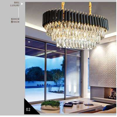 Cross-border hot selling crystal lamp living room chandelier
