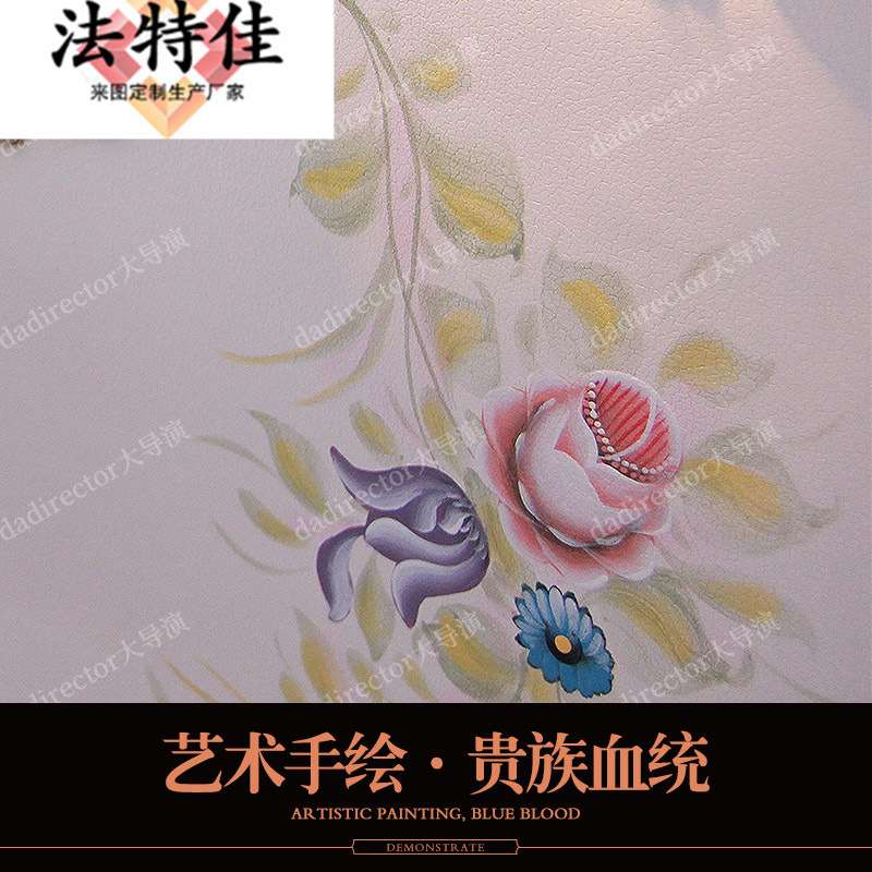 法式奢华彩绘电视柜意大利别墅视听柜欧式客厅实木储物餐边柜家具