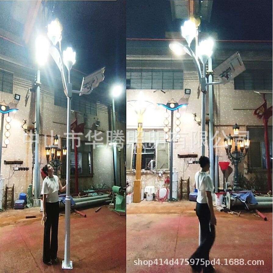 高品质户外太阳能特色藏族风格雪莲花路灯景观灯太阳能路灯