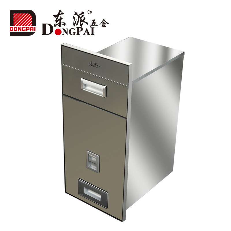 东派嵌入式不锈钢镜面米箱厨房高档家用装米桶储米箱自动米柜