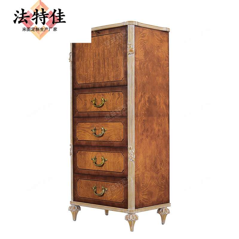 意大利奢华别墅欧式实木雕花五斗柜法式宫廷卧室收纳储物柜家具