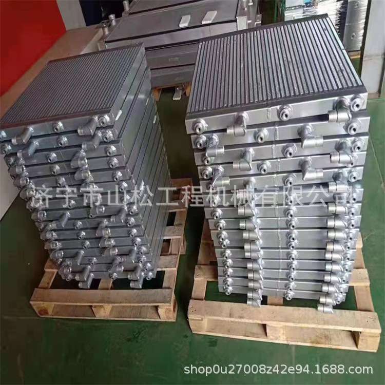 线代335-7 385-9挖掘机水箱油散 中冷 散热器总成冷凝器配件