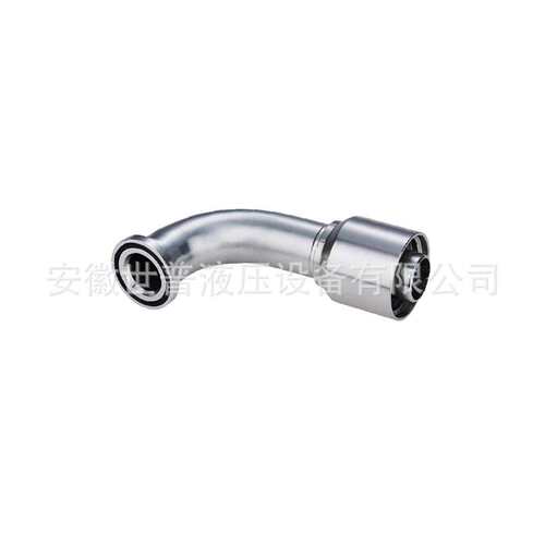 扣压接头87691Y高压油管一体式软管接头90°SAE法兰6000PSI