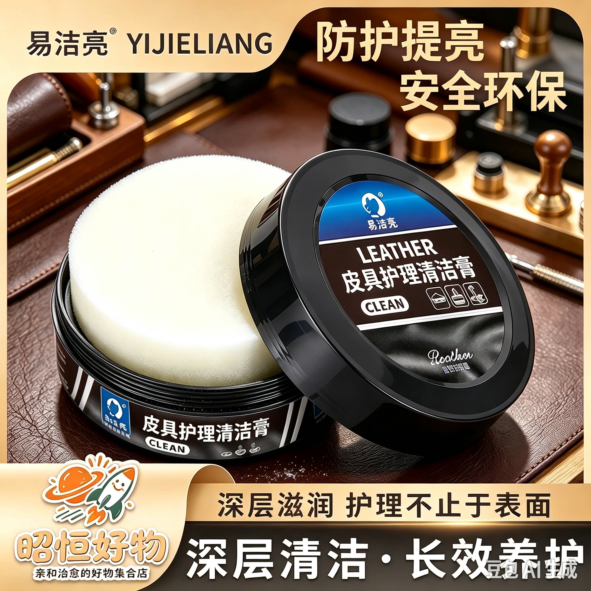 【全新升级】汽车内饰清洁保养膏座椅皮具护理翻新上光养护用品YS