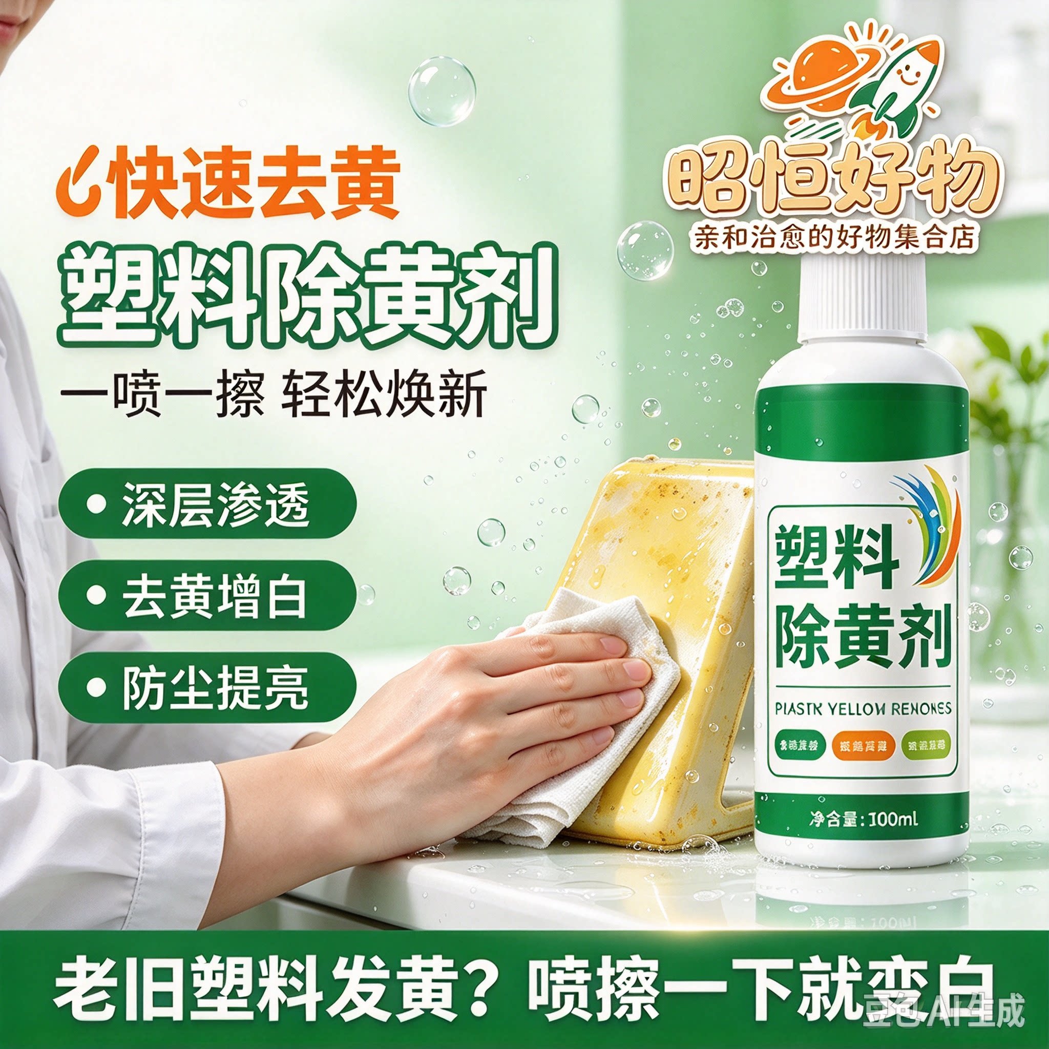 【家政同款】科技除黄剂家用塑料家电外壳去黄变白YS3