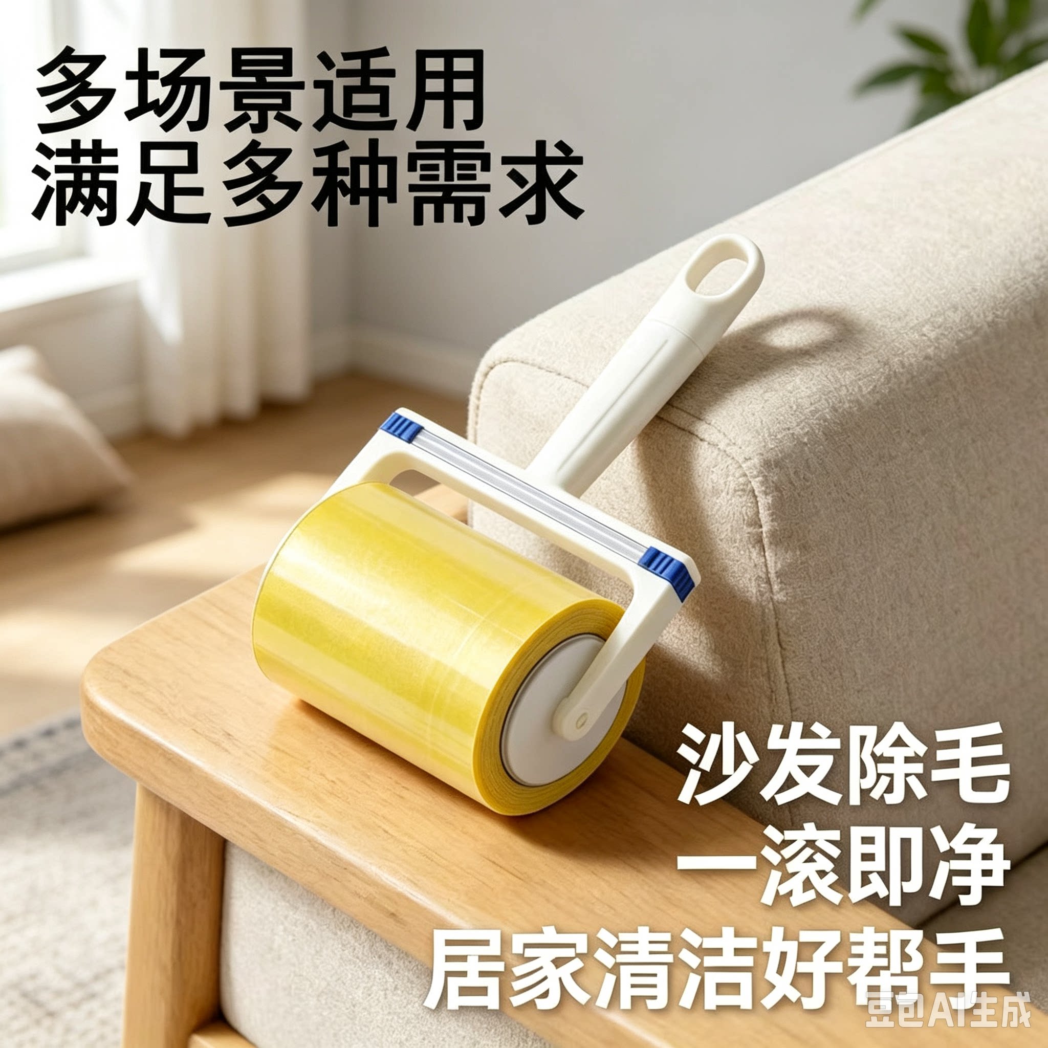 【粘毛!】反卷透明胶带粘毛器可撕式透明胶加厚款去毛CJ
