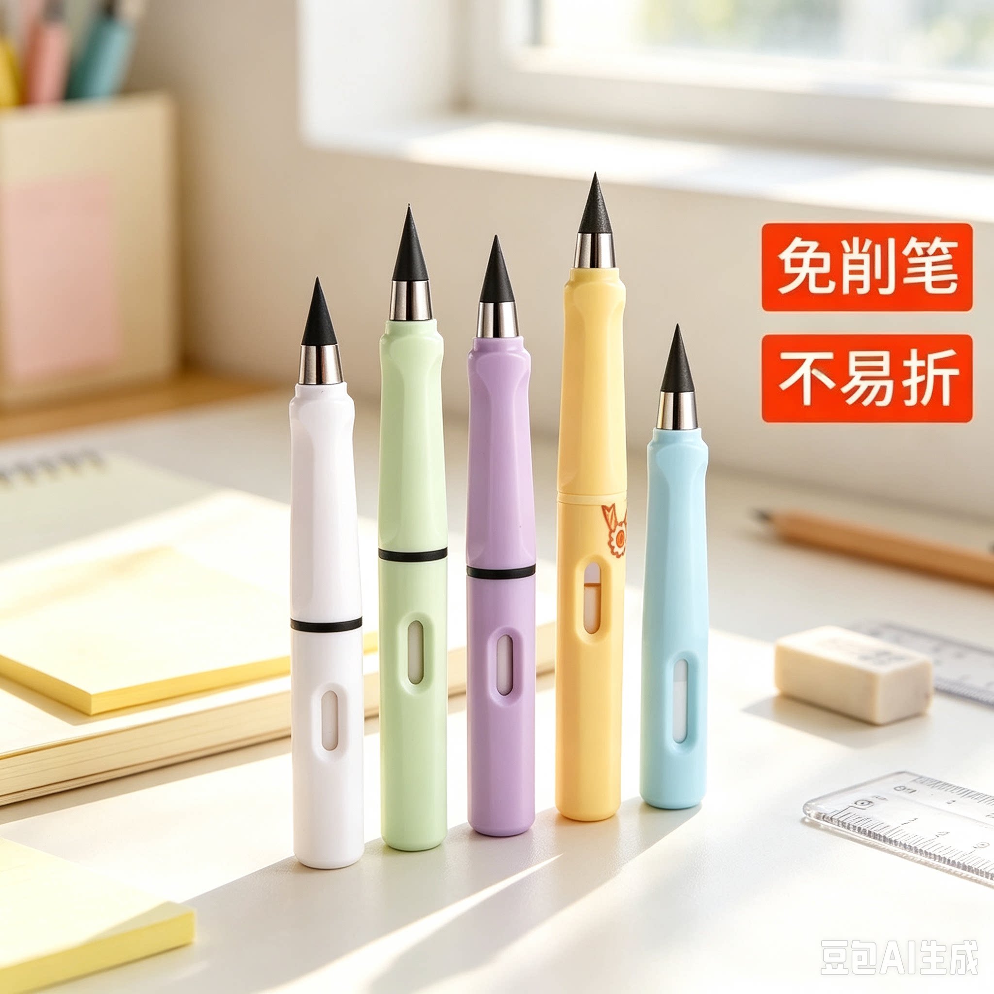【老师推荐】学生专用铅笔不用削免削书写文具CJ