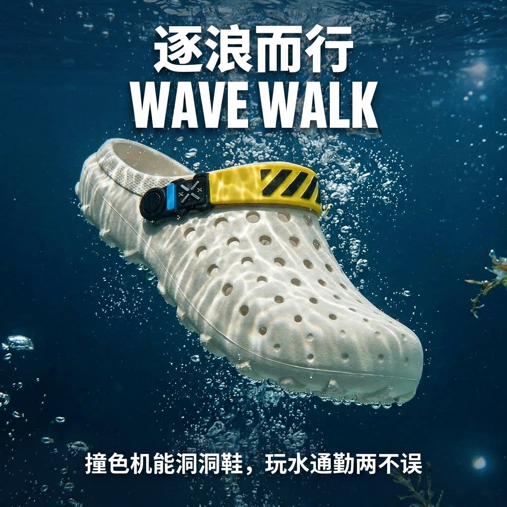 可钓鱼涉水溯溪洞洞鞋
