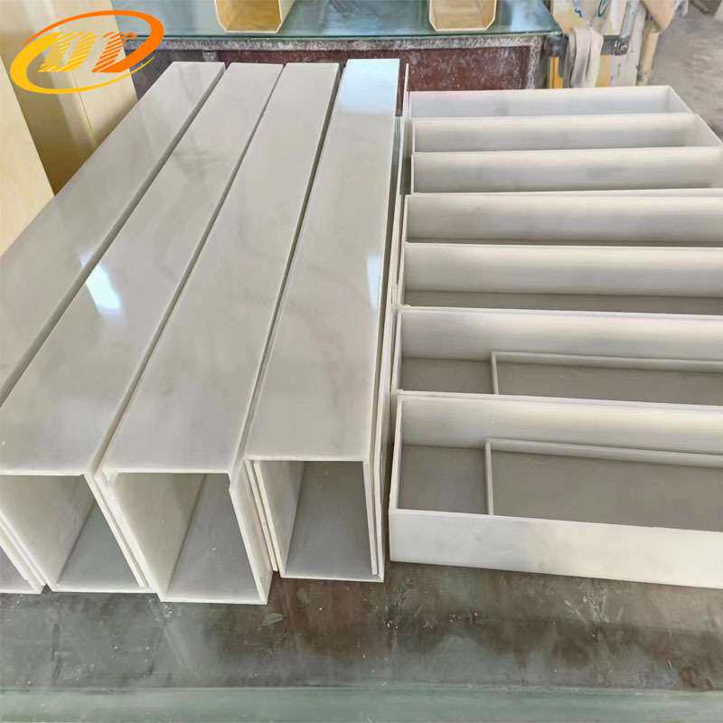 多特透光云石灯罩 亚克力灯具 五面体六面灯箱 云母石层板发光石