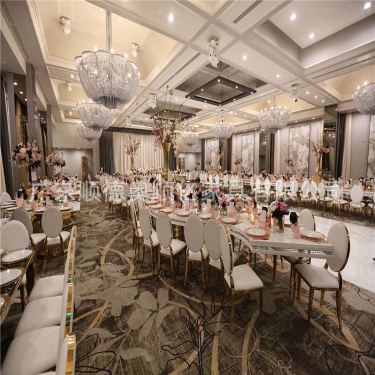 国外流行户外宴会婚庆餐桌 公司聚会用自助餐桌子