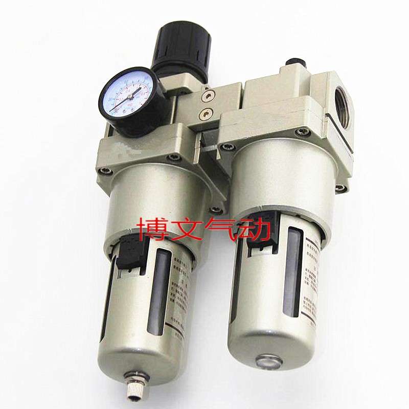 气源处理器两联体QAC5010-10 QAC5010-06二连件过滤减压油水分离