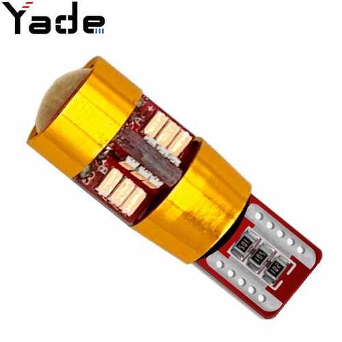 汽车led T10 3014 27smd 解码示宽灯 无极性  牌照灯 阅读灯 车灯
