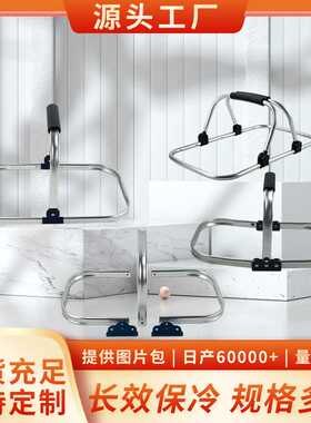 铝合金框架折叠购物篮野餐篮铝架多规格可选择提手支撑手柄