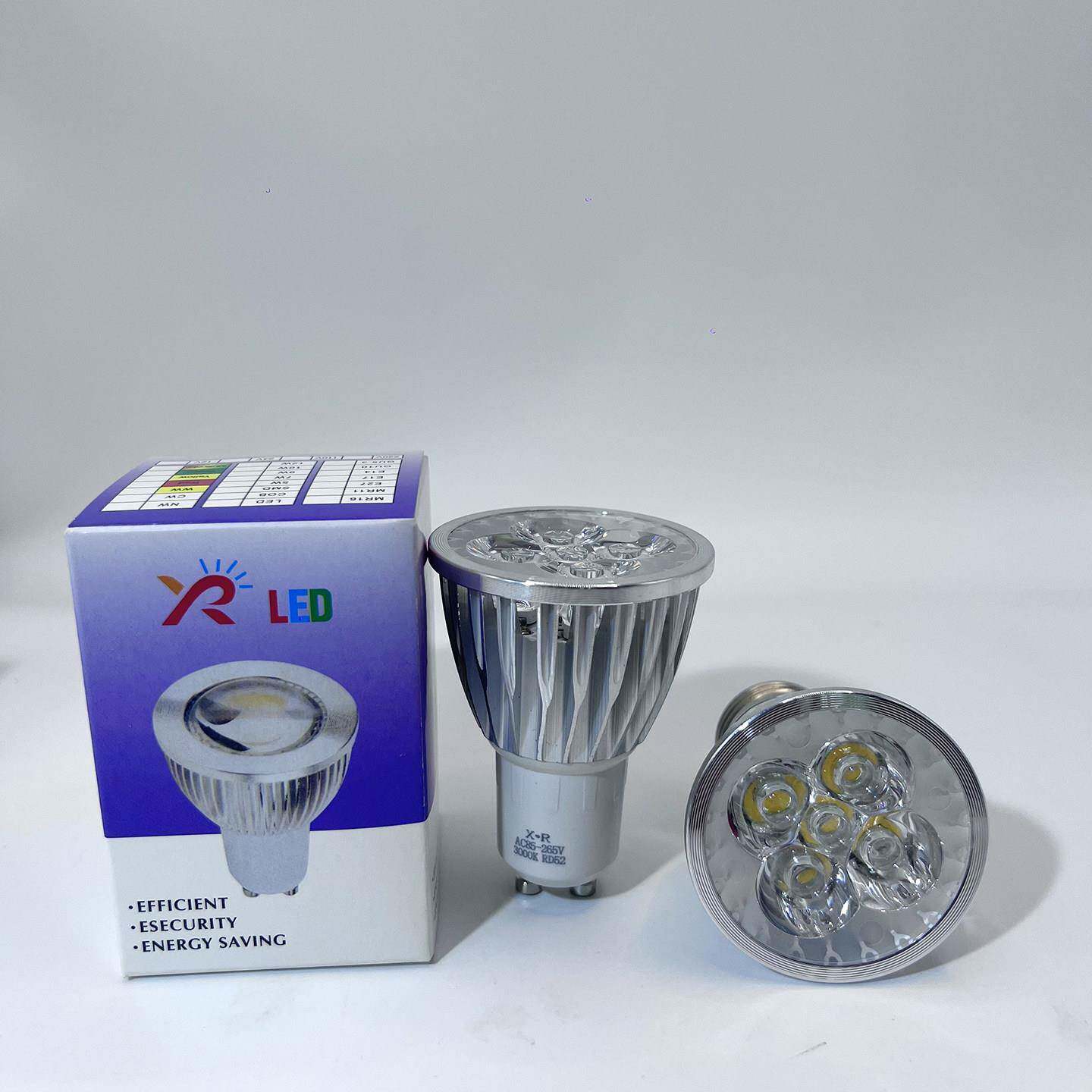 节能led灯杯灯珠款铝材散热稳定螺口e27射灯5w瓦插脚gu10灯泡光源