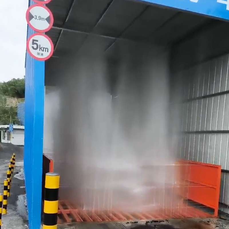 厂区拉煤车用全自动洗车机 工程运输车辆抑尘除尘带棚环保洗轮机