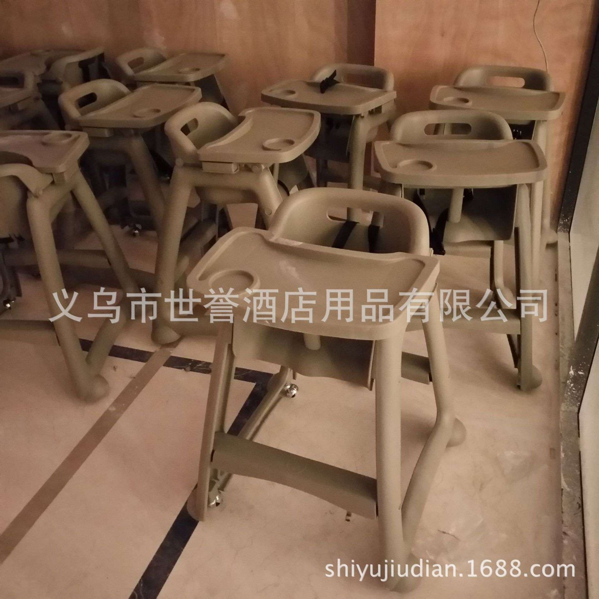 义乌外贸酒店用品餐厅宝宝餐椅塑料BB椅家庭可移动安全儿童宝宝椅