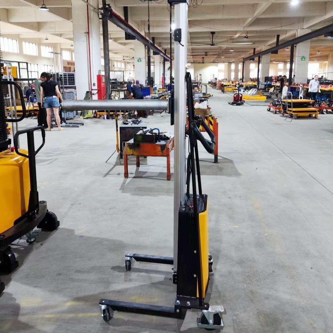 普尔夫非标轻型半电动堆高车升高车半自动堆高机小型迷你叉车现货