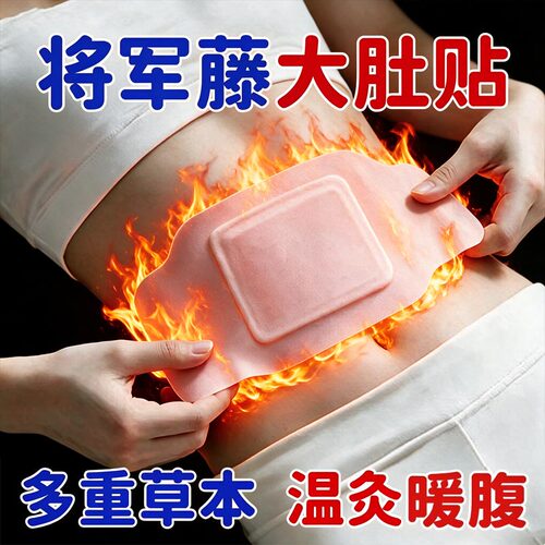 蕲艾将军藤大肚子贴草本蒸汽热敷腹部肚子艾草宫暖发热艾灸贴正品