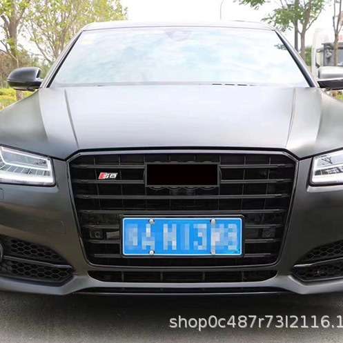 用于S8前唇饰条黑银A8保险杠下前扰流板D4PAS8 2014-2018运动前保