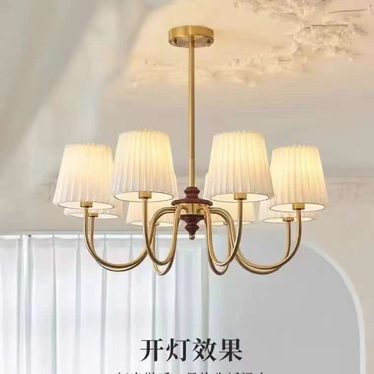 轻奢欧式美式灯客厅灯餐厅法式复古卧室灯主卧吊灯灯具