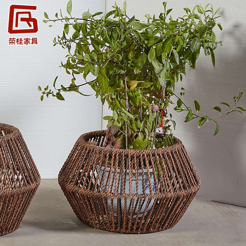 现货 干花杂物实用艺术装饰整理花筒绿植置物藤编花篮花盆