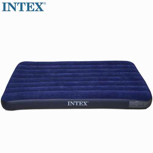 intex便携简易户外充气床折叠床气垫床单双人家用加厚车载床垫