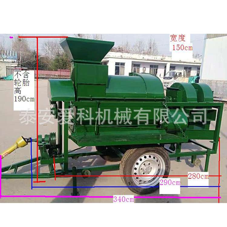 内蒙古粮食产地玉米谷物脱粒机油菜籽脱粒机打谷机拖拉机牵引式