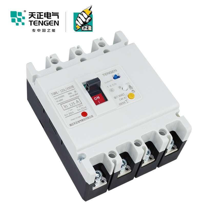 天正TGM1L-125L塑壳空气开关带漏电保护断路器4300B三相P四线100A
