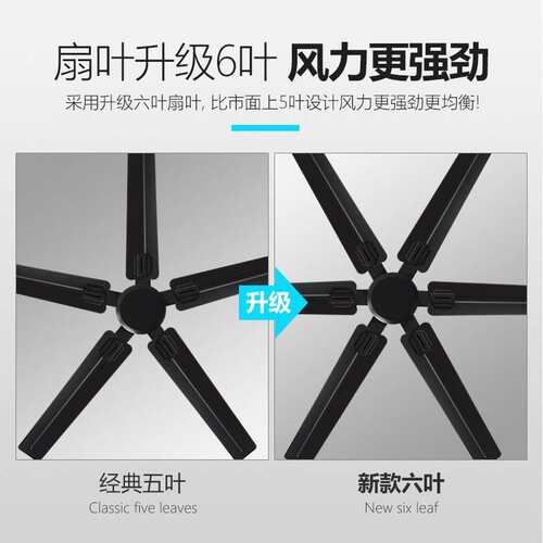 大风力无灯吊顶电扇工厂用餐厅饭馆家用风扇商用美式复古工业吊扇
