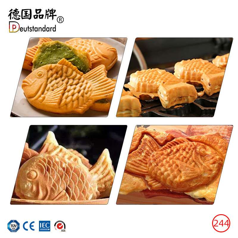 鲷鱼烧机可颂鲷鱼烧鱼仔饼机烘烤炉数显温控鲷鱼烧鱼型烧华夫饼炉