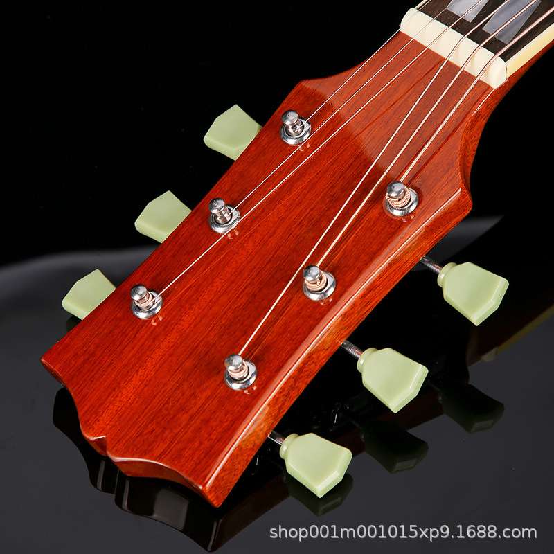 Guitar 吉他41寸云杉桃花芯圆角 40寸吉他新手入门 亮光抛光练