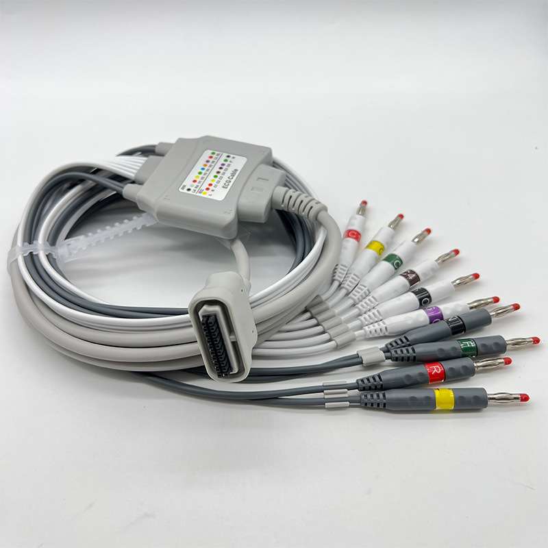 兼容DX12 SE-1515理邦心电图导联线10导SE-1010 ST-121香蕉插