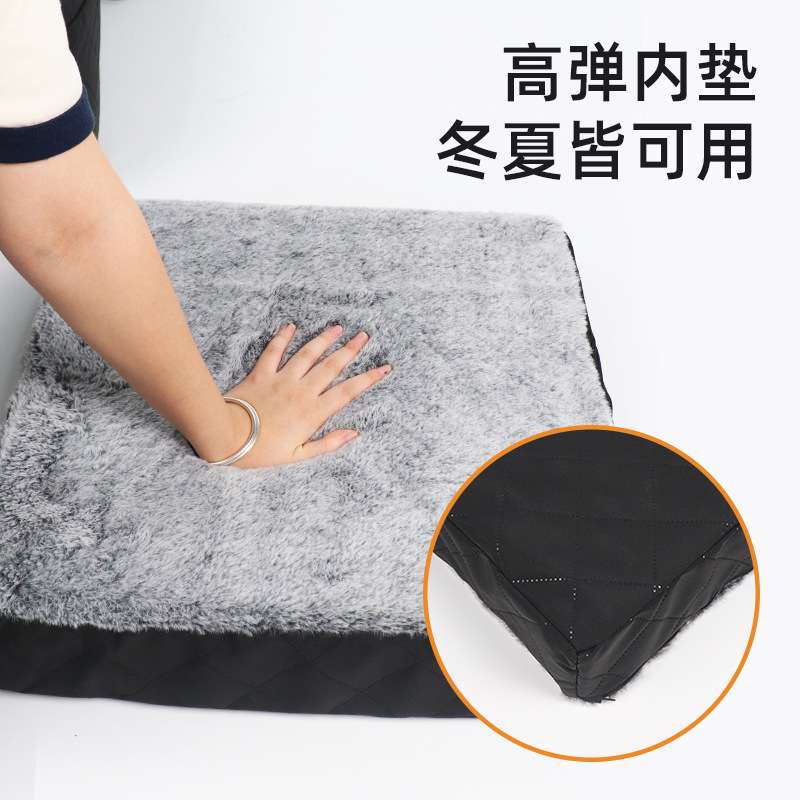 亚马逊爆款车载宠物窝汽车垫狗狗外出座椅垫子冬夏两用前后排狗窝