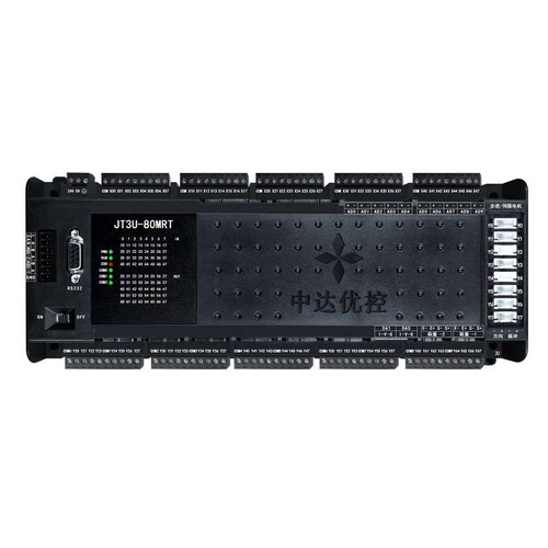 自主研发PLC JT3U-112MRT-16MT-1TK-3AD-2DA 8轴 AD DA 485温度