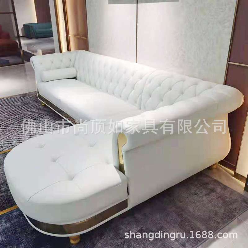 素色无纺布沙发简约卧室客厅柔软沙发现代简约宾馆沙发