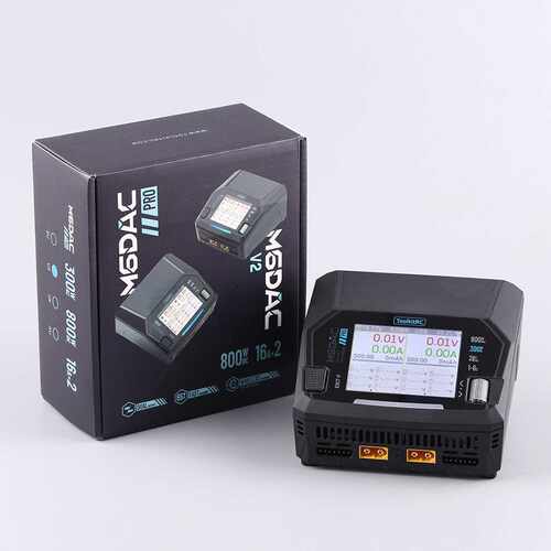 ToolkitRC M6DAC V2双路航模车船锂电池充电器1-6S DC800W AC200W
