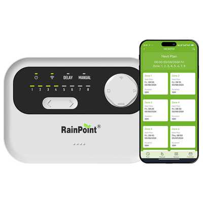 RainPoint现货 工程级灌溉控制器 多区域定时 园林自动浇水系统