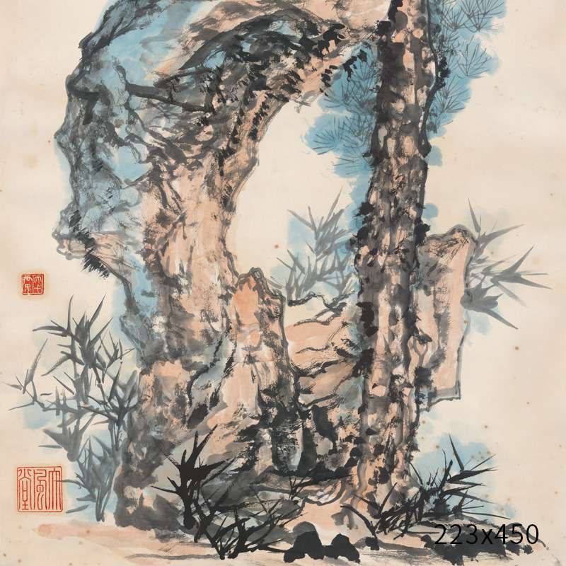字画复制艺术微喷厂家 画芯名家字画装裱中式山水装饰画卷轴