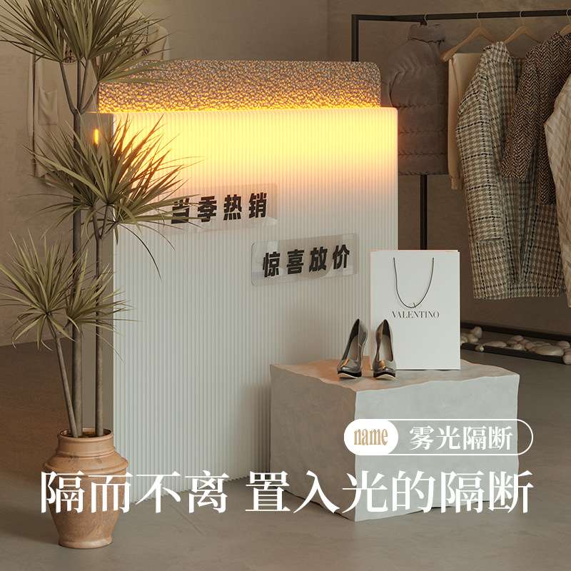 十八纸隔断屏风客厅玻璃玄关台折叠移动现代简约商用餐厅围栏卡座