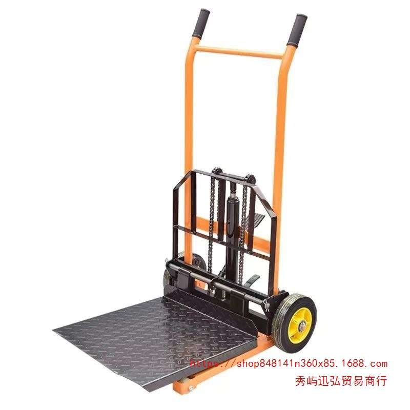 手动微型叉车家用小型升高车电动堆高车液压搬运托盘车新款装卸车