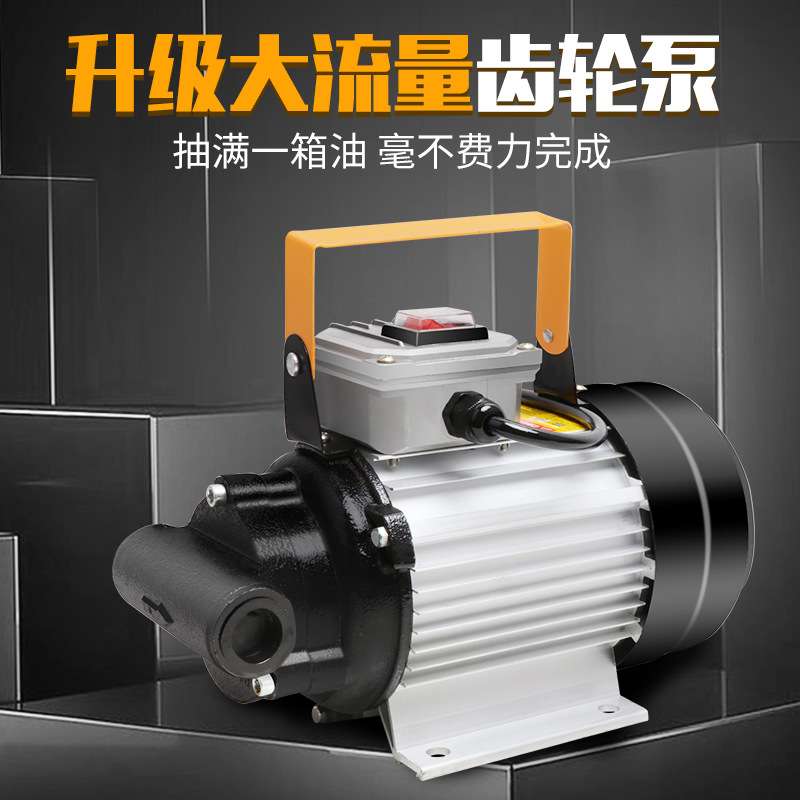 现货供应手提齿轮泵微型卸柴油液压机油24v220v高粘度电动抽油泵