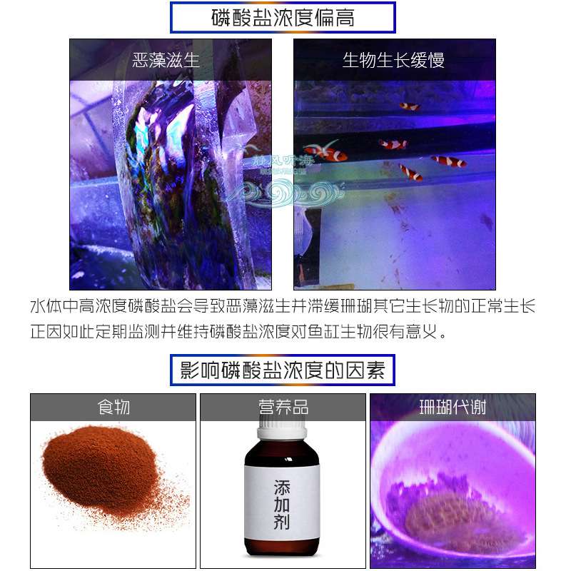 德国TM除藻水除藻粉剂降PO4 NO3除红泥绿泥珊瑚鱼水族鱼缸净水剂1