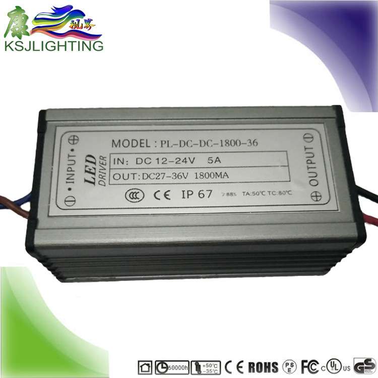 保三年 太阳能驱动 6并10串60W 12-24V输入1800MA led电源恒流源