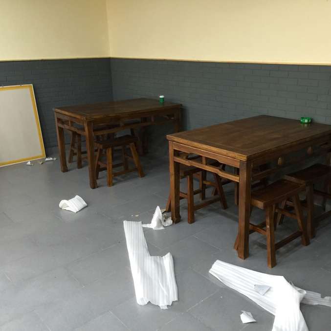 炭化木八仙桌 生产炭化木家具 餐厅饭店酒楼仿古餐桌椅实木中式