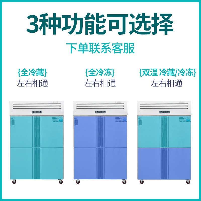 四门冰箱商用冰柜冷冻冷藏双温保鲜柜速东大容量冰箱大型